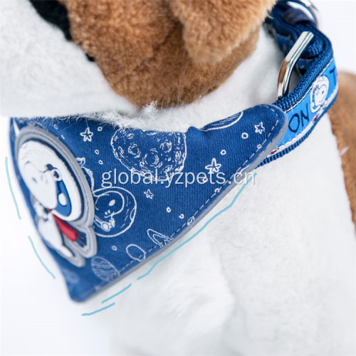 Luxury Leather Dog Collars Custom logo collar with dog leash and bibs Factory